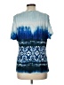 Rose + Olive Blue Short Sleeve Top Size L - photo 2