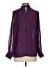 Hazel 100% Polyester Purple Long Sleeve Blouse Size S - photo 2