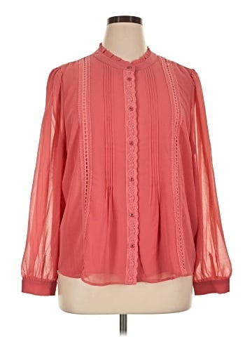 Adrianna Papell Long Sleeve Blouse (view 1)