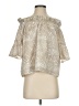 Brooke Wright 100% Cotton Ivory Short Sleeve Blouse Size XS - photo 1