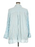 Torrid Stripes Blue 3/4 Sleeve Button-Down Shirt Size 4X Plus (4) - photo 2