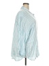 Torrid Stripes Blue 3/4 Sleeve Button-Down Shirt Size 4X Plus (4) - photo 4