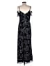 Tahari by ASL 100% Polyester Paisley Black Jumpsuit Size 6 - photo 2