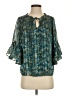 LC Lauren Conrad Teal 3/4 Sleeve Blouse Size XS - photo 1