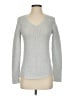 J. McLaughlin Metallic Silver Pullover Sweater Size XS - photo 1