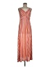 MNG 100% Polyester Stripes Orange Casual Dress Size 6 - photo 1