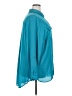 Boutique + 100% Polyester Teal Long Sleeve Polo Size 2X Plus - photo 4