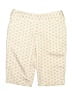 IZOD Print Ivory Yellow Shorts Size 4 - photo 1