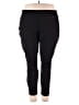 Larry Levine Solid Black Active Pants Size 3X - photo 1