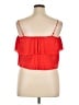 Elodie 100% Polyester Red Sleeveless Blouse Size XL - photo 2