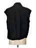 Nordstrom Black Sleeveless Button-Down Shirt Size L - photo 2