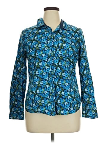 Laura Scott Long Sleeve Button-Down Shirt (view 1)