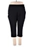 Larry Levine Black Active Pants Size 24W - photo 1