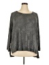 Jane and Delancey Metallic Gray Pullover Sweater Size 2X - photo 1