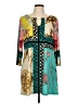 Style&Co Print Teal Casual Dress Size L - photo 1