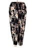 Shein Curve 100% Polyester Floral Black Casual Pants Size 18 Plus (3) - photo 1