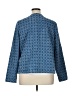 Susan Graver 100% Cotton Print Blue Blazer Size XL - photo 2