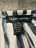 Larry Levine 100% Rayon Stripes Silver Overalls Size 12 - photo 7