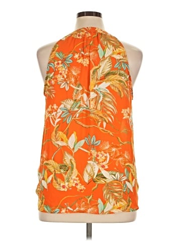 Rose + Olive Sleeveless Blouse (view 2)