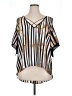 Bisou Bisou 100% Polyester Stripes Black Sleeveless Blouse Size XL - photo 1