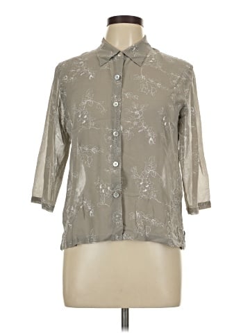 Carole Little 3/4 Sleeve Button-Down Shirt (view 1)