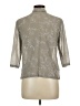 Carole Little Metallic Gray 3/4 Sleeve Button-Down Shirt Size 10 - photo 2