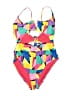 No Boundaries Graphic Pink One Piece Swimsuit Size XL - photo 1