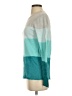 Banana Republic 100% Cotton Color Block Teal Pullover Sweater Size S - photo 5