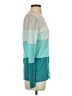 Banana Republic 100% Cotton Color Block Teal Pullover Sweater Size S - photo 4