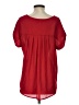 Pleione Red Short Sleeve Blouse Size S - photo 2