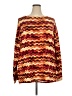 Lularoe Chevron-herringbone Red Pullover Sweater Size 22 - 24 - photo 1