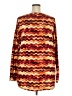 Lularoe Chevron-herringbone Red Pullover Sweater Size 22 - 24 - photo 2