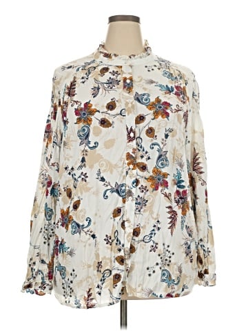 St. John's Bay Long Sleeve Blouse (view 1)