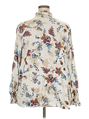 St. John's Bay Long Sleeve Blouse (view 2)