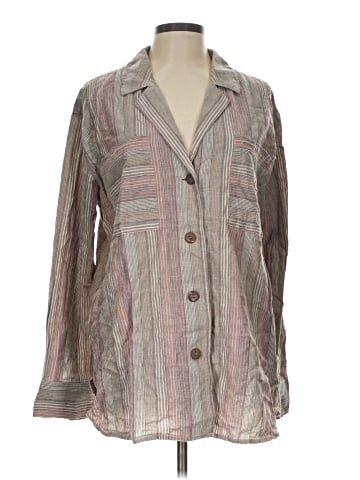 Free People Long Sleeve Button-Down Shirt (view 1)
