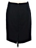 J.Crew 100% Wool Solid Black Wool Skirt Size 6 (petite) - photo 2