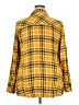 Torrid 100% Rayon Plaid Yellow Long Sleeve Button-Down Shirt Size 3X Plus (3) - photo 2