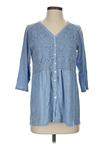 J.Jill 3/4 Sleeve Button-Down Shirt (view 1)