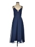 ASOS Solid Blue Cocktail Dress Size 4 - photo 1