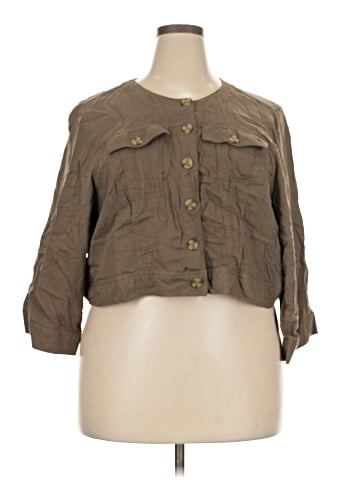 Torrid 3/4 Sleeve Button-Down Shirt (view 1)