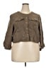 Torrid Brown 3/4 Sleeve Button-Down Shirt Size 3X Plus (3) - photo 1