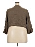 Torrid Brown 3/4 Sleeve Button-Down Shirt Size 3X Plus (3) - photo 2