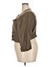 Torrid Brown 3/4 Sleeve Button-Down Shirt Size 3X Plus (3) - photo 5