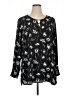 Sejour 100% Polyester Black Long Sleeve Blouse Size 16 - photo 1