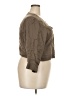 Torrid Brown 3/4 Sleeve Button-Down Shirt Size 3X Plus (3) - photo 4