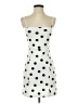 Bershka 100% Polyester Polka Dots White Cocktail Dress Size XS - photo 1