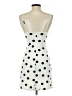 Bershka 100% Polyester Polka Dots White Cocktail Dress Size XS - photo 2