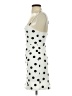 Bershka 100% Polyester Polka Dots White Cocktail Dress Size XS - photo 5