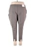 Stylus Solid Gray Active Pants Size 3X - photo 1