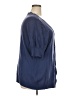 Torrid 100% Cotton Blue Short Sleeve Blouse Size 3X Plus (3) - photo 4